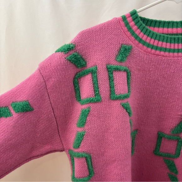 Alpha Kappa Alpha AKA Colors Sweater Thick And Comfy Sz Medium College Divine 9 - Picture 5 of 12